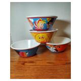 Kelloggs Box Top Cereal bowls (4)  Tony, Toucan,