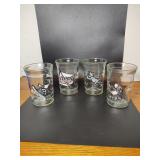 Tom and Jerry Welches Jelly Jar Glasses