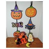 Halloween Hanging Decortaions and TY Beanies