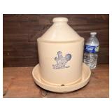 Vintage Stoneware Chicken Waterer