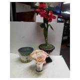 Artificial Arrangements,  Small Decorative Bucket