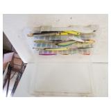 Assorted Fishing Lures In Case