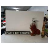 Rooster, Shaken Not Stirred Sign And Kitchen