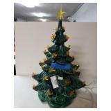 Vintage Ceramic Musical Lighted Christmas Tree.