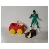 Fisher Price Car, Power Rangers Action Figure And