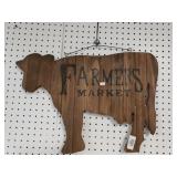 Cow Farmers Market Sign