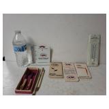 Metal Thermometer,  Rain Gauge And More