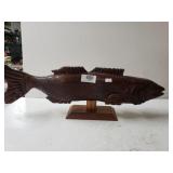 Wooden Fish Statue