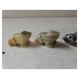 Marble Like Frogs And Turtle