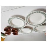 Wedgwood Embossed Saucers & Cups From Mexico