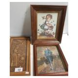 Hummel Print, Little Blue Print, 3D Picture