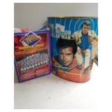 Six Million Dollar Man Trash Can, Cheerios Box