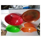 Plastic Bowls, Circular Tray
