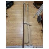 Vintage Boat Hook And Oars