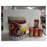 Redskins Popcorn Tin And Coca-cola