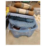 Storage Tote With Contents To Include Chair