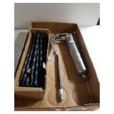 Oil Gun, Yard Sticks & Other Item