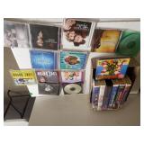 Assorted VHS Tapes & CDs