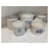 Lot of Pfaltzgraff Village Canisters - 1, 2, 3