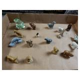Assorted Small Figurines Amd Paperweight