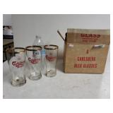 6 Carlsberg Beer Glasses