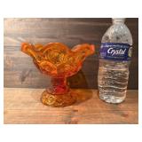 Vintage L.E. Smith Moon & Stars Amberina Candy