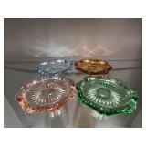 Depression Glass Set of 4 Coasters