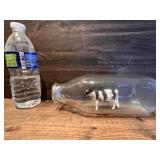 Vintage 9" Milk Cow in a Bottle