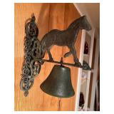 Cast Iron Horse Dinner Bell