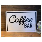 Metal Coffee Bar Sign
