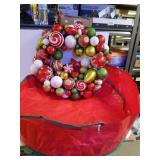 Holiday Ball Wreath With Storage Bag