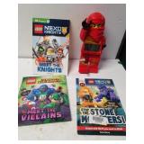 Lego Ninja Clock & Assorted Lego Books