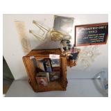 Assorted Cassettes,  Basket & Other Items