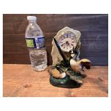 Vintage Canada Geese Table Clock Works