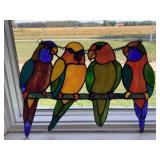 Colorful Parrot Window Hanger