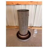 Vintage Metal Swivel Chicken Feeder