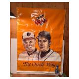 The Oriole Way Two Sided Banner, Earl Weaver &