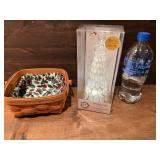 Longaberger Basket & Light Up Christmas Tree