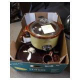 Brown Drip Pottery & Crockpot