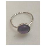 Sterling Amethyst Gemstone Ring
