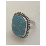 Sterling Larimar Gemstone Ring