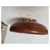 Sterling Like Base Wooden Bowl