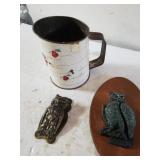 Owl Clip, Owl Wall Display, Vintage Shifter