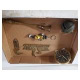 Brass Like Duck Hook, Mr Peanut Keychain & Others