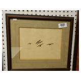 Goose Picture Signed And Numbered By Artist Bruce