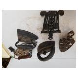 Vintage Irons & Cast Iron Trivets