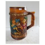 Large German Like Chalkware Beer Stein