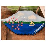 Hand Painted Oxford, MD Crab Shell