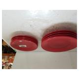Red Fiesta Ware Plates