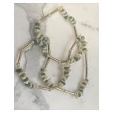 Vintage Gold Tone Turquoise Pearl Necklace